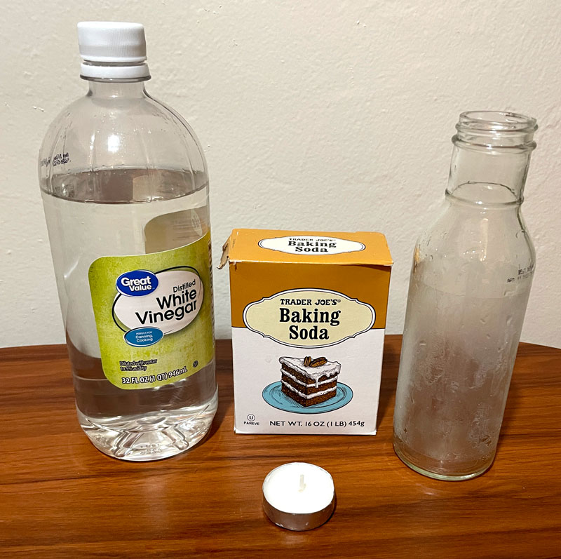 Clearway Science Experiments - CO2 Fire Extinguisher - Materials Needed