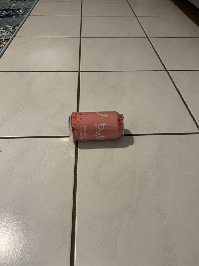 can on floor