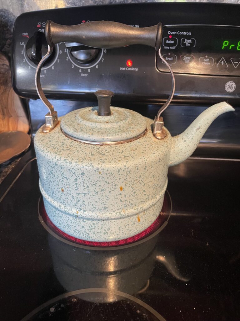 A tea kettle
