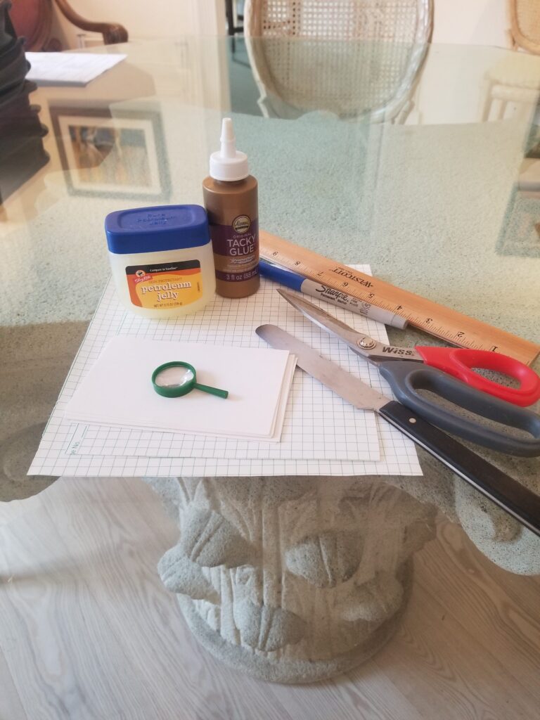 materials for the air quality experiment