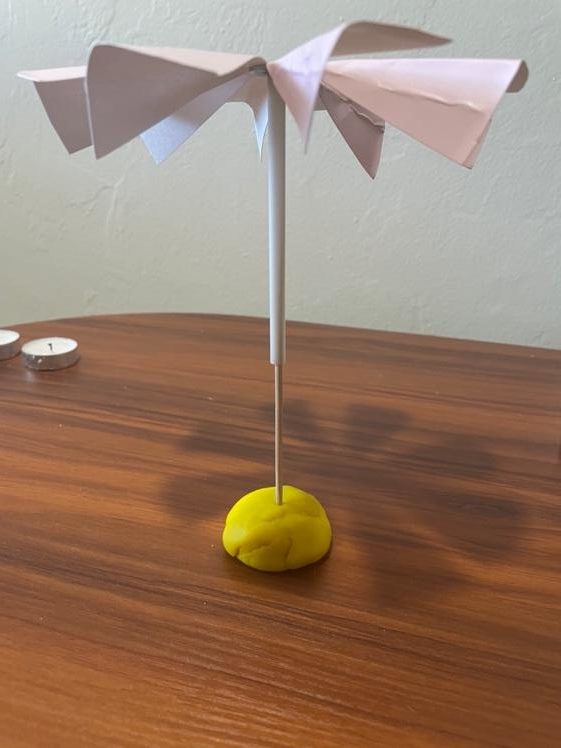 paper carousel stuck in play-doh