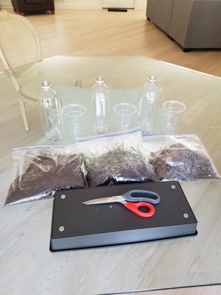 soil experiment materials